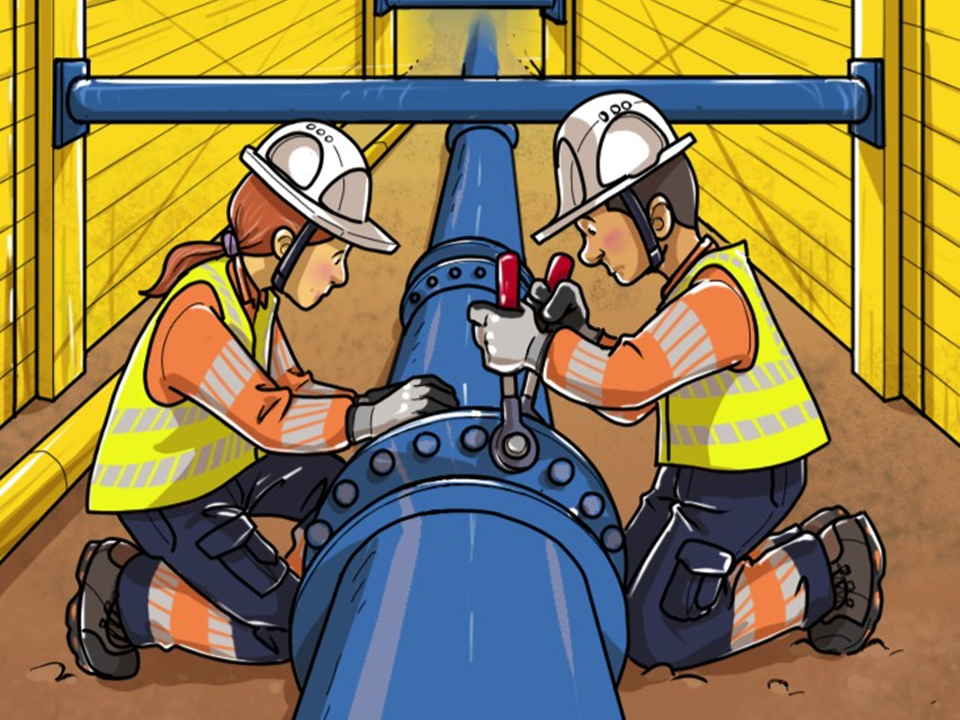 Constructeur de réseaux de canalisations