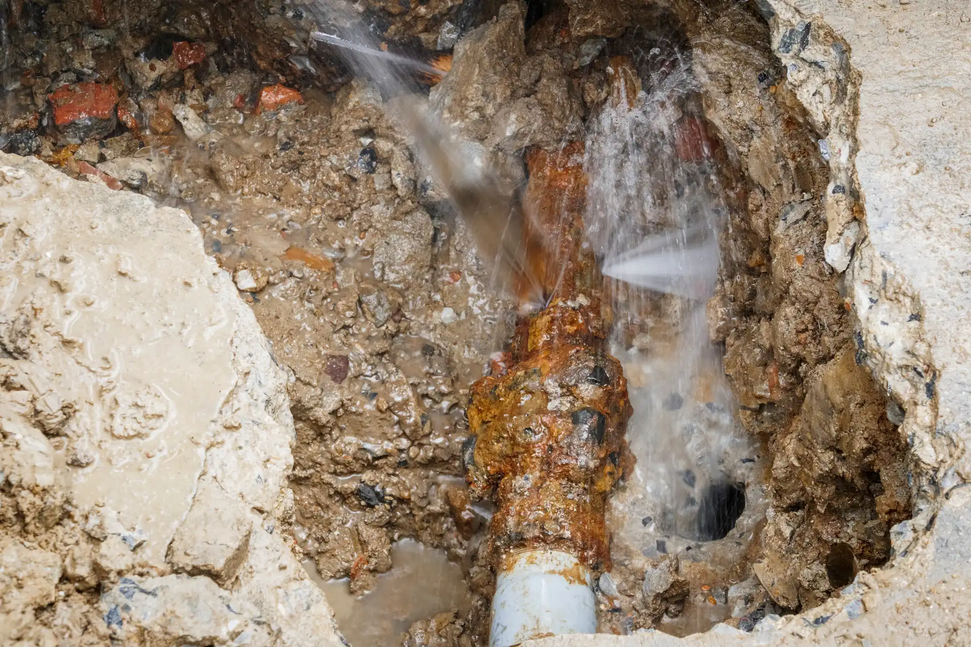 Canalisation défectueuse et fuyante